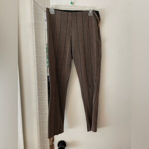 a new day Women's Brown and Black Striped Trousers